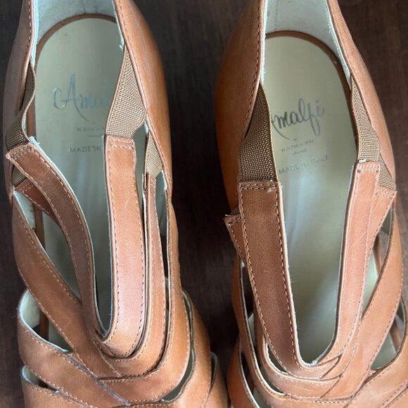 Amalfi by Rangoni - Leather Slip On Wedges - Picture 3 of 3